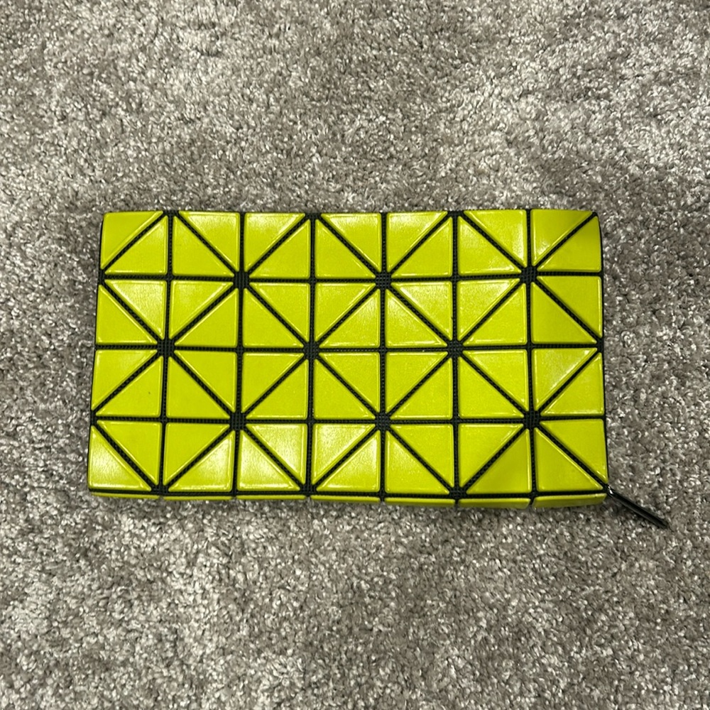 Issey Miyake Leather Yellow Wallet